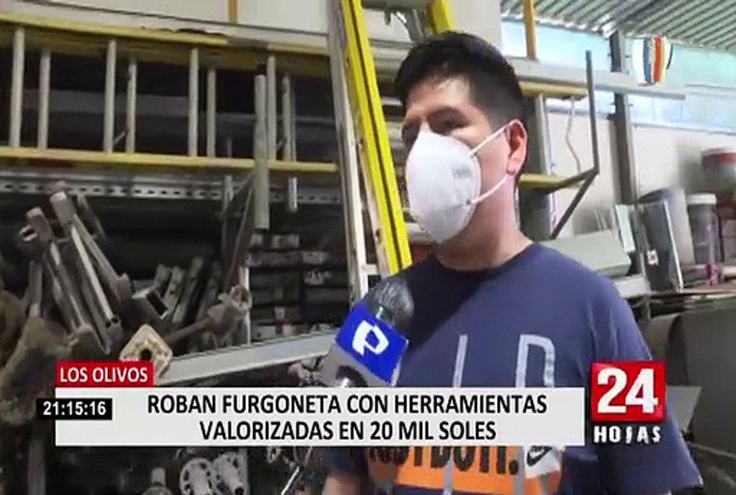 Los Olivos: delincuentes robaron furgoneta con herramientas valorizadas en 20 mil soles