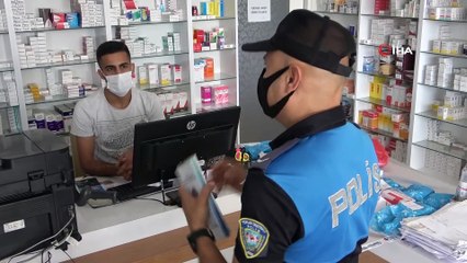Polisten, maske, mesafe, kadına şiddet ve dolandırıcılık uyarısı