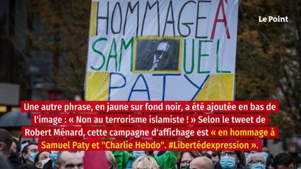 Robert Ménard affiche des caricatures de « Charlie Hebdo » dans Béziers