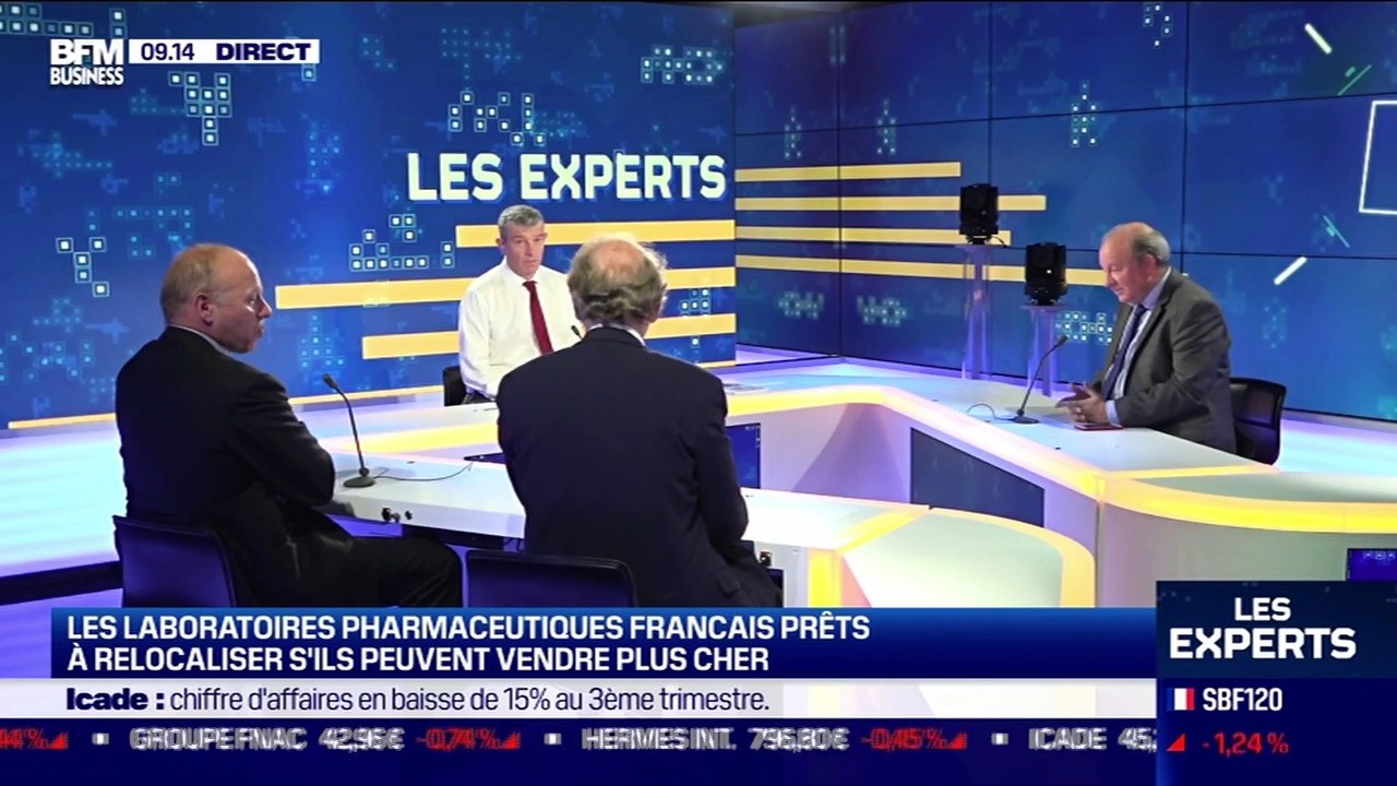 Les Experts : Les laboratoires pharmaceutiques français prêts à relocaliser s'ils peuvent vendre plus cher - 22/10