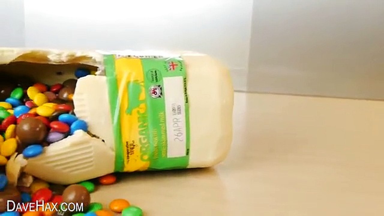 Chocolate, Milk Bottle, Surprise, - Food, Life Hacks