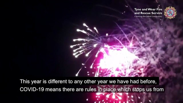 Safety video from Tyne and Wear Fire and Rescue Service for November 5