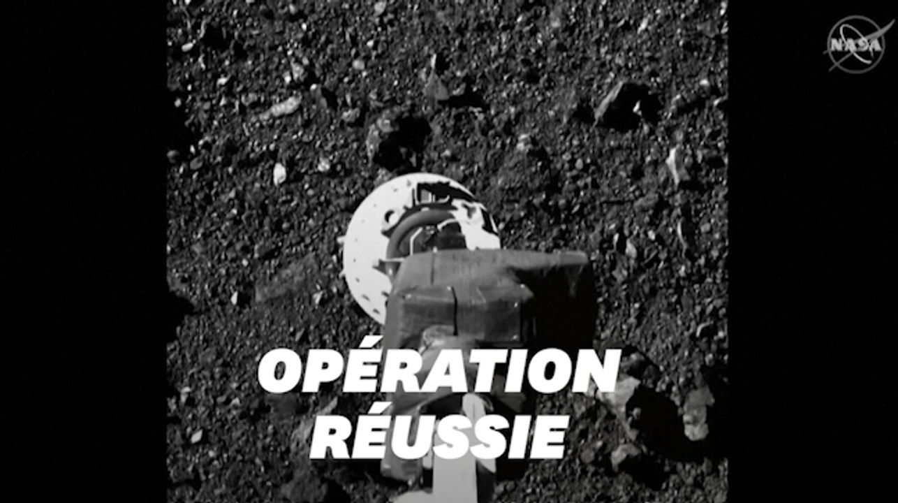 La Nasa publie des images de la sonde Osiris-Rex lors de son contact avec l'astéroïde Bennu