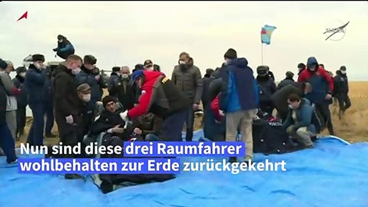 Drei Raumfahrer von der ISS zur Erde zurückgekehrt