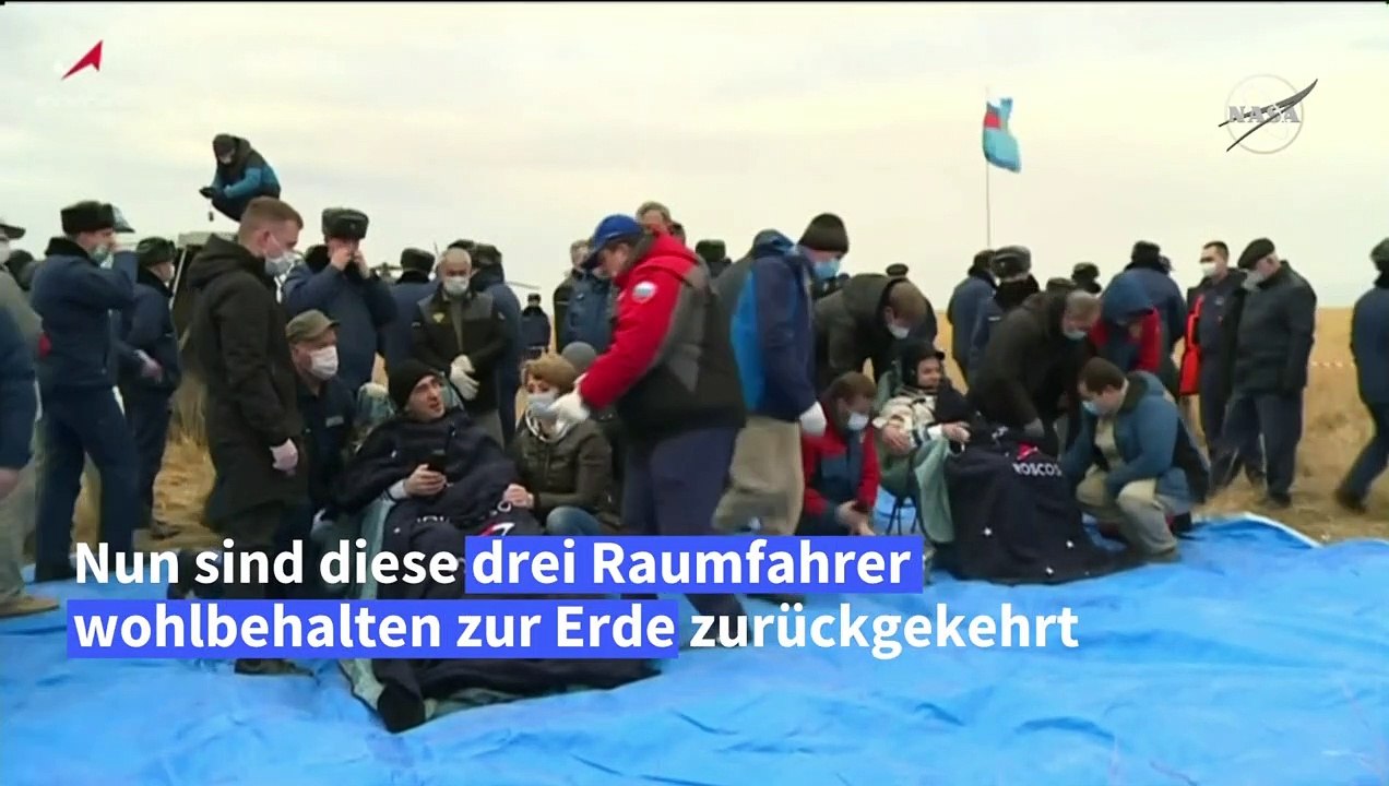 Drei Raumfahrer von der ISS zur Erde zurückgekehrt