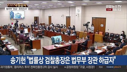 [현장연결] 윤석열 검찰총장 출석 대검찰청 국정감사 오후질의 - 4
