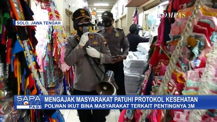 Polwan Ikut Bina Masyarakat Pentingnya 3M