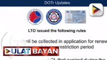 Validity ng student permit, driver’s license at conductor’s license ng mga APOR, pinalawig ng LTO