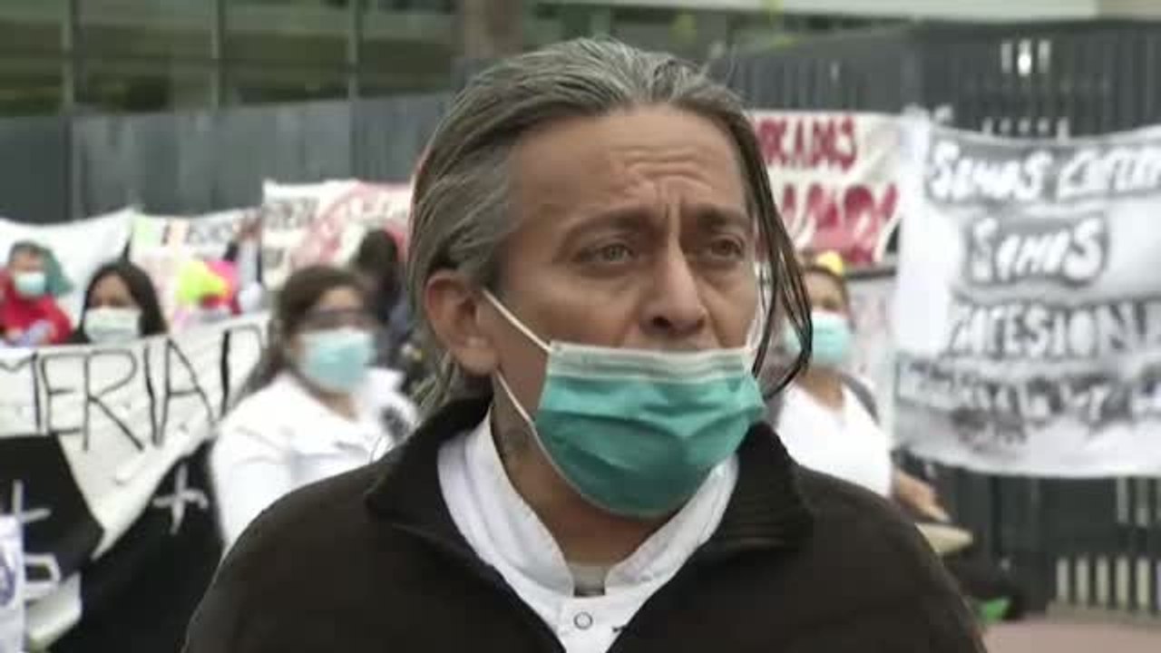 "Nos estamos muriendo": los enfermeros de Argentina protestan por su precariedad salarial