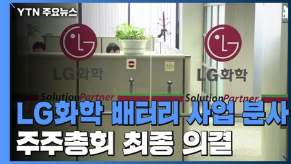 LG화학 '배터리 사업' 분사 확정...임시 주총에서 승인 / YTN