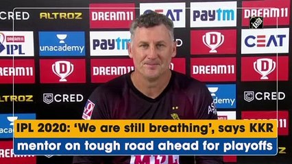 IPL 2020 | ‘We are still breathing’, says KKR mentor on tough road ahead for playoffs