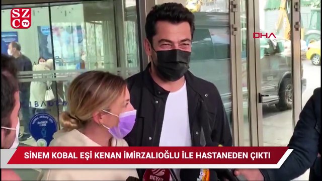 Sinem Kobal eşi Kenan İmirzalıoğlu ile hastaneden çıktı