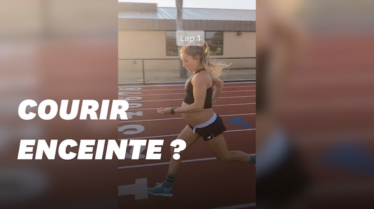 Enceinte de 9 mois, cette pro de la course à pied continue à relever des défis sur TikTok