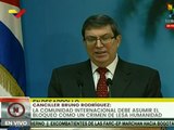 Bruno Rodríguez: bloqueo de EE.UU es una violación flagrante y sistemática al DDHH del pueblo cubano