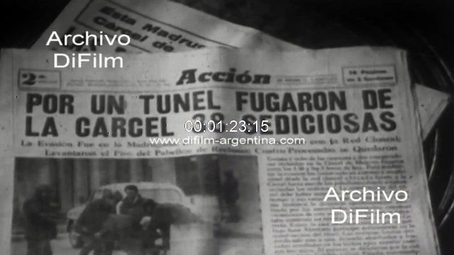 Women escape from the Cabildo jail in Montevideo - Uruguay 1971