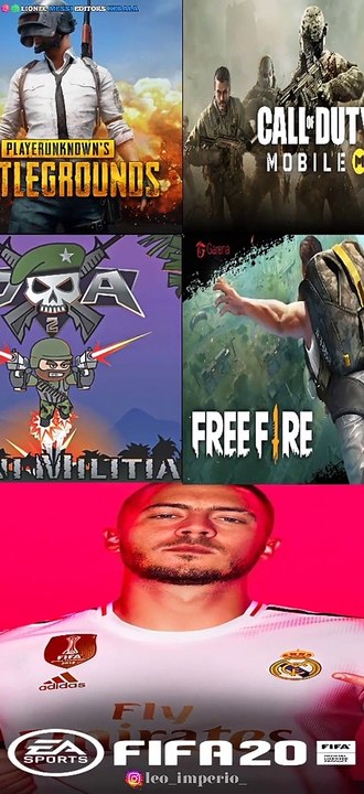 FREE FIRE VS CALL OF DUTY VS PUBG MOBILE VS PESS 2021