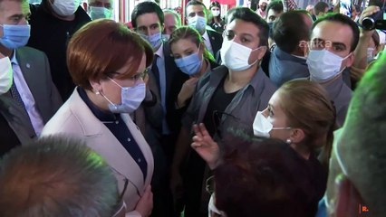 Akşener'le esnafın gülümseten diyaloğu