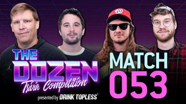 Trivia REMATCH With PFT & Nick vs. Brandon & KB (The Dozen presented by Draft Top: Episode 053)
