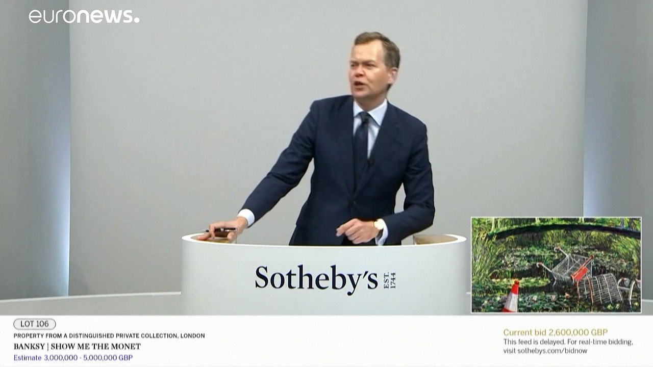 'Show Me the Monet' - Zweitteuerster Banksy für 8,4 Mio Euro versteigert