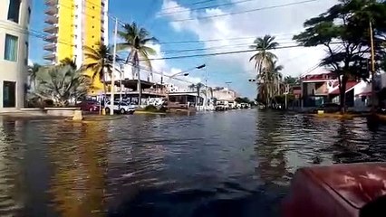 ¡Inundado! Así deja lluvia matutina algunos sectores de Mazatlán