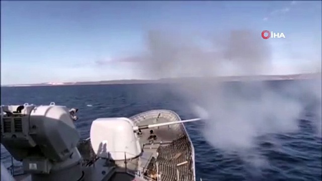 Türk Deniz Kuvvetleri'nden Saros Körfezi'nde atış eğitimi