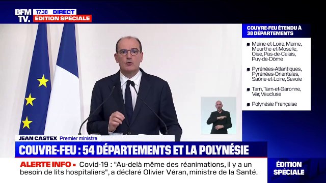 Jean Castex: Ces mesures ne sont en aucun cas des sanctions contre les secteurs économiques touchés par les mesures de restriction