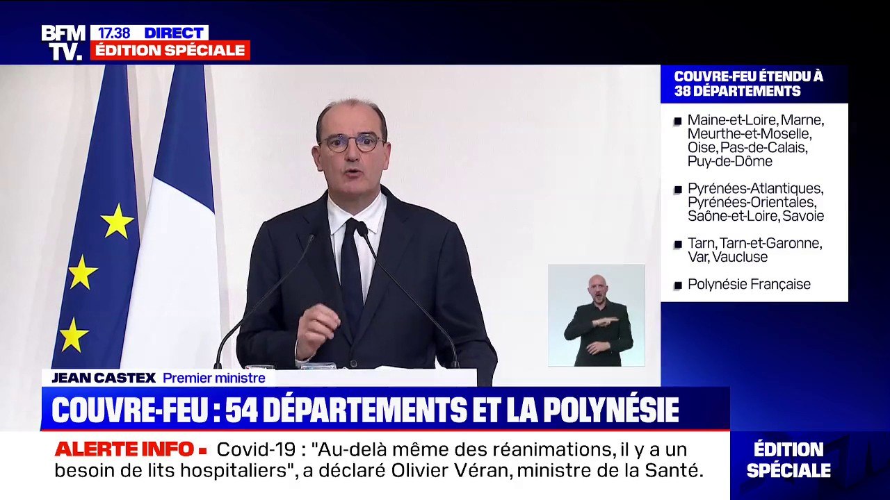 Jean Castex: "Ces mesures ne sont en aucun cas des sanctions" contre les secteurs économiques touchés par les mesures de restriction