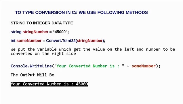 C# INPUTS AND TYPE CASTING [URDU/HINDI]