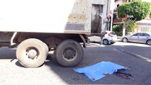 Turistin feci ölümü...Hafriyat kamyonunun altında kalan yabancı uyruklu kadın feci şekilde can verdi