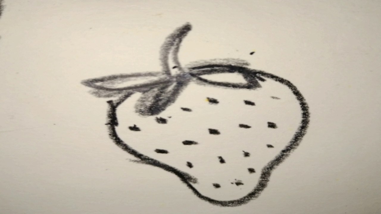 How to draw a strawberry