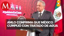 México entregó agua de consumo humano a EU para cumplir tratado: AMLO