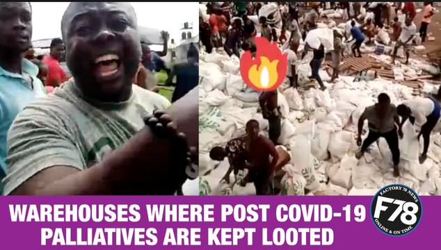 F78News: It is speculated that the foodstuff items which was donated by the private sector coalition against COVID-19 was diverted