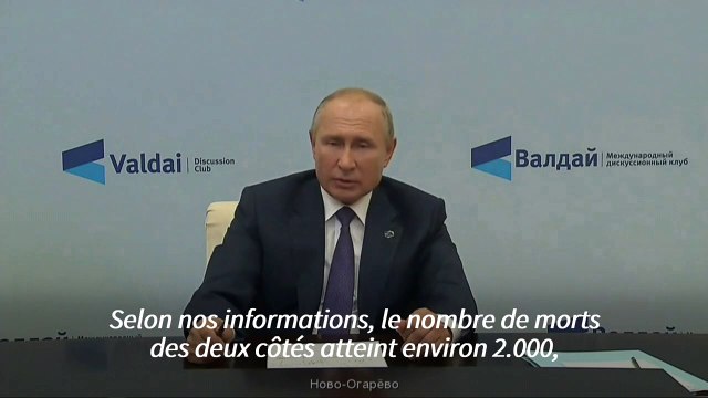 Nagorny Karabakh: Poutine affirme que le nombre de morts s'approche de 5.000 depuis la reprise des combats