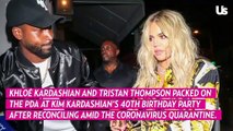 Khloe Kardashian And Tristan Thompson Show Pda At Kim Kardashian's 40th Birthday Party