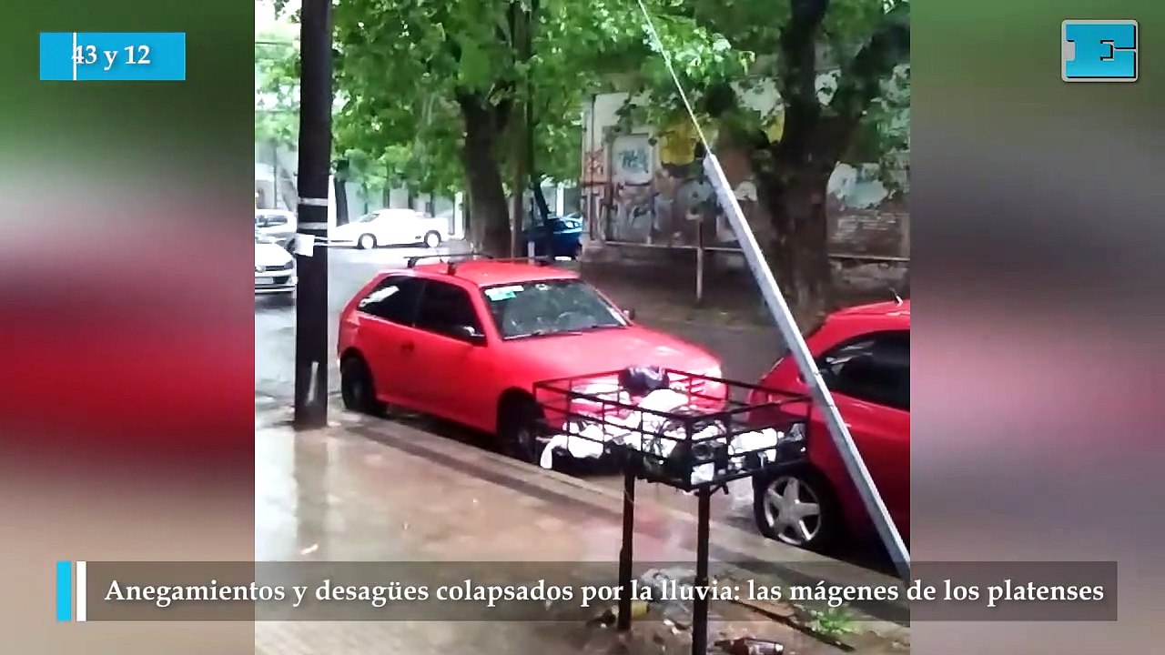 Anegamientos y desagües colapsados por la lluvia