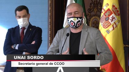 Moreno pide a CCOO "ayuda" para la reactivación de la economía