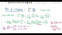 Improper Integrals - p-integrals