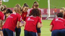Entrenamiento de la Selección española de fútbol femenina