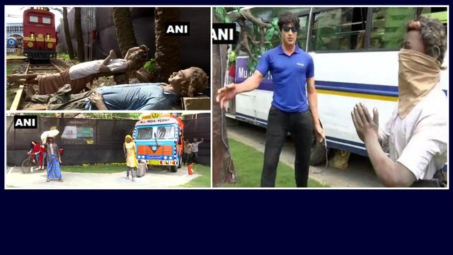 Actor Sonu Sood's Life Size Statue Appeared At Durga Puja Pandals In Kolkata | Oneindia Telugu