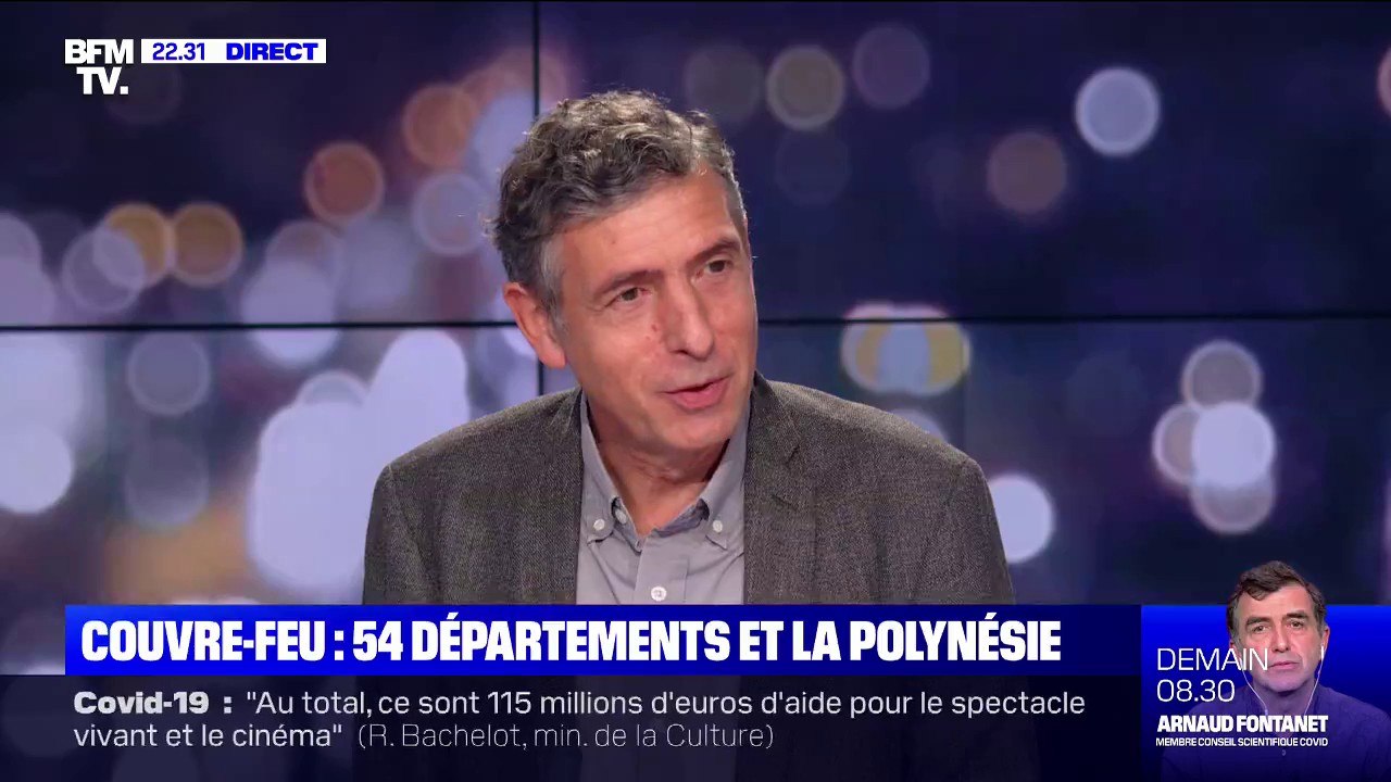 Couvre-feu: pour le Pr Caumes, "on court après le virus, ce sont des mesures indispensables"