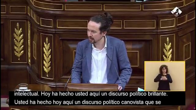 Pablo Iglesias, a Pablo Casado: Hoy ha hecho usted aquí un discurso político brillante