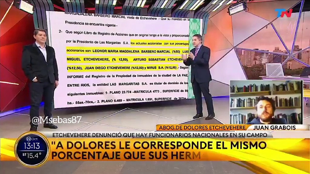 Adrian Ventura mantuvo un fuerte cruce con Juan Grabois en TN