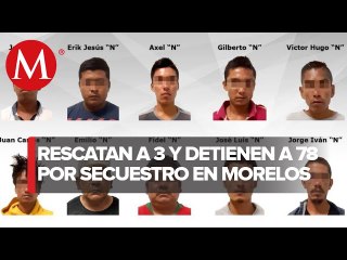 Detienen a 78 presuntos secuestradores en Morelos