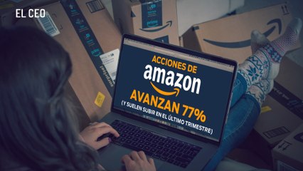 Acciones de Amazon avanzan 77% en 2020
