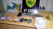 Jovens são detidos com maconha, cocaína e dinheiro no Bairro Canadá