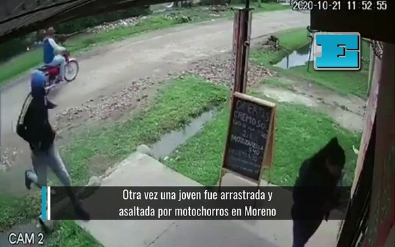 Otra vez una joven fue arrastrada y asaltada por motochorros en Moreno