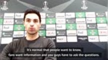 Arteta not frustrated over continuous Ozil questions