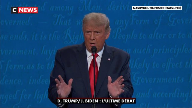 Les temps forts de Donald Trump pendant le 2e débat