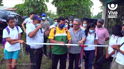 Gobierno Sandinista inaugura rehabilitación de andenes en Nueva Guinea