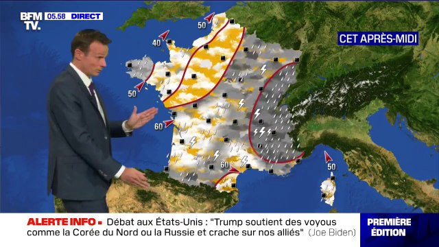 Un temps gris et pluvieux sur une bonne partie du pays prévu ce vendredi